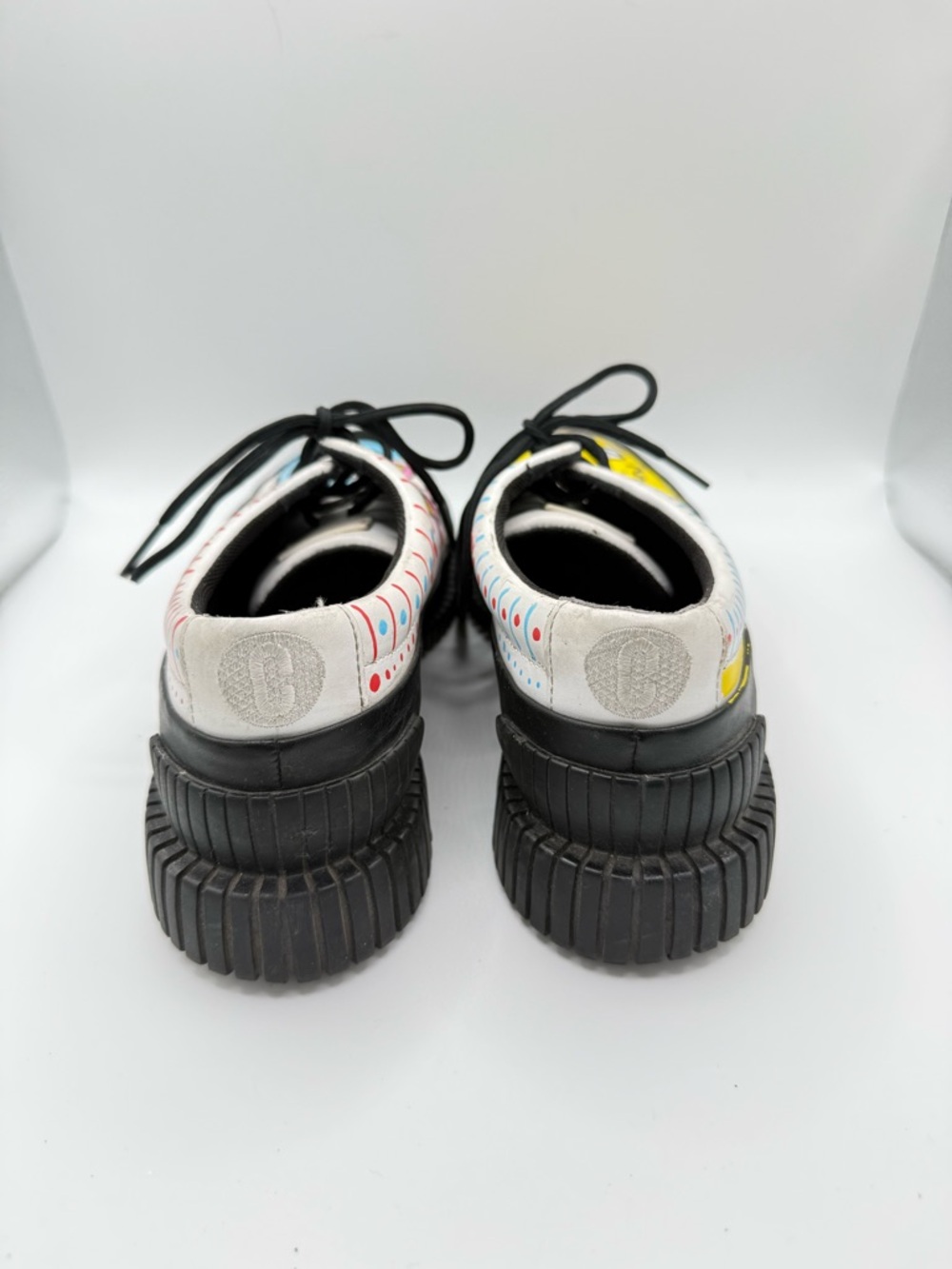 Camper Pix Formal Custom Graffiti Shoes Size EU 37/ US Women’s 7 Painted Aliens - Picture 5 of 11